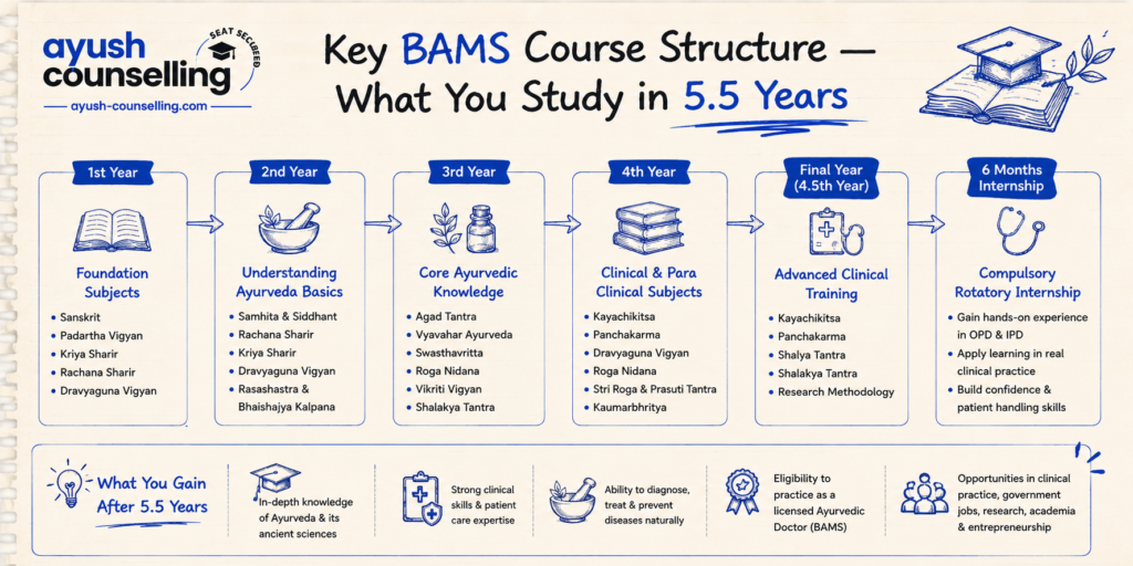 Key BAMS Course Structure — What You Study in 5.5 Years